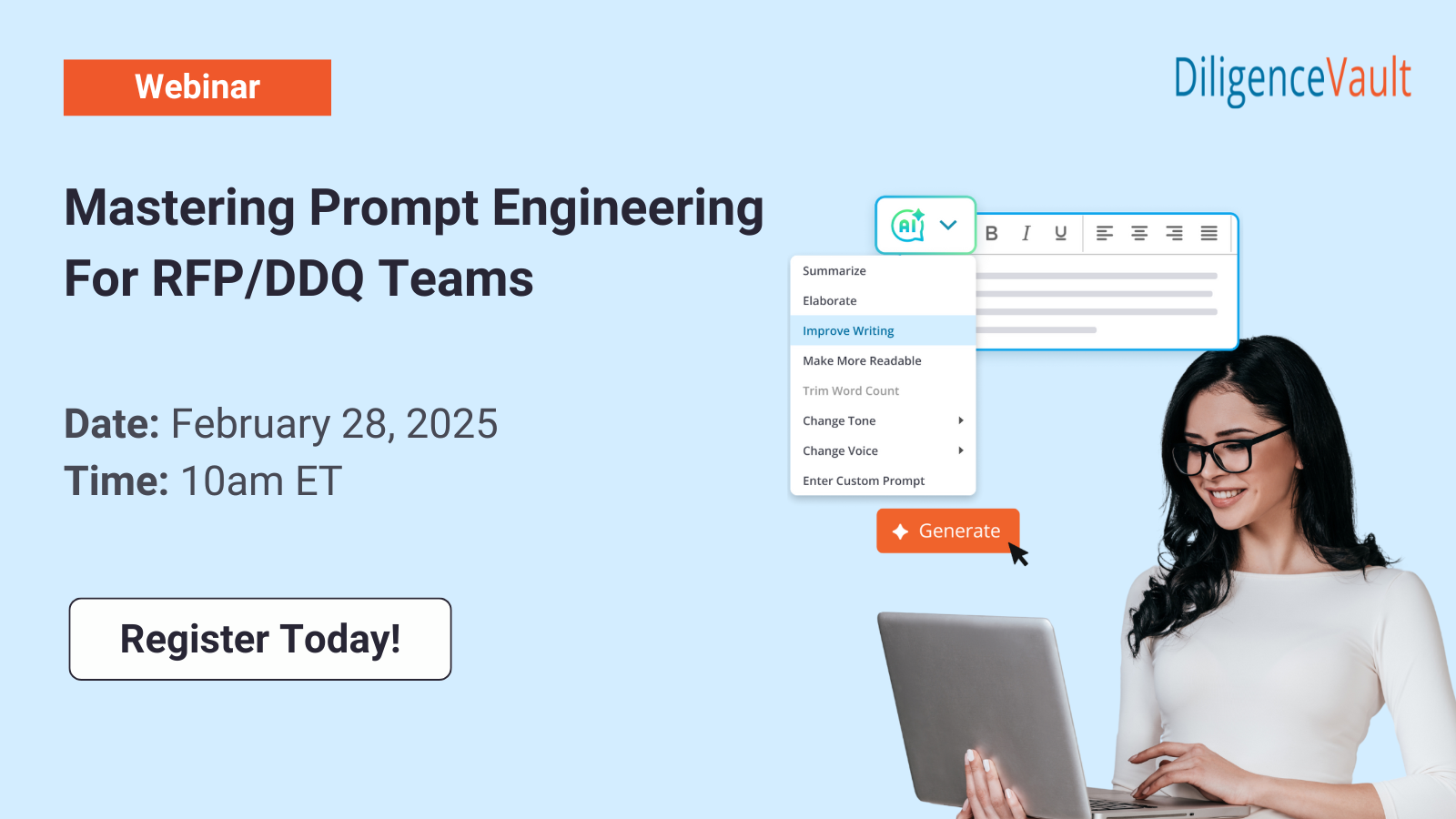 DiligenceVault Webinar - Mastering Prompt Engineering For RFP DDQ Teams