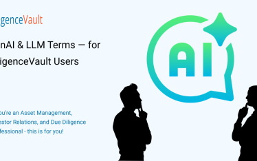 GenAI & LLM Terms — for DiligenceVault Users