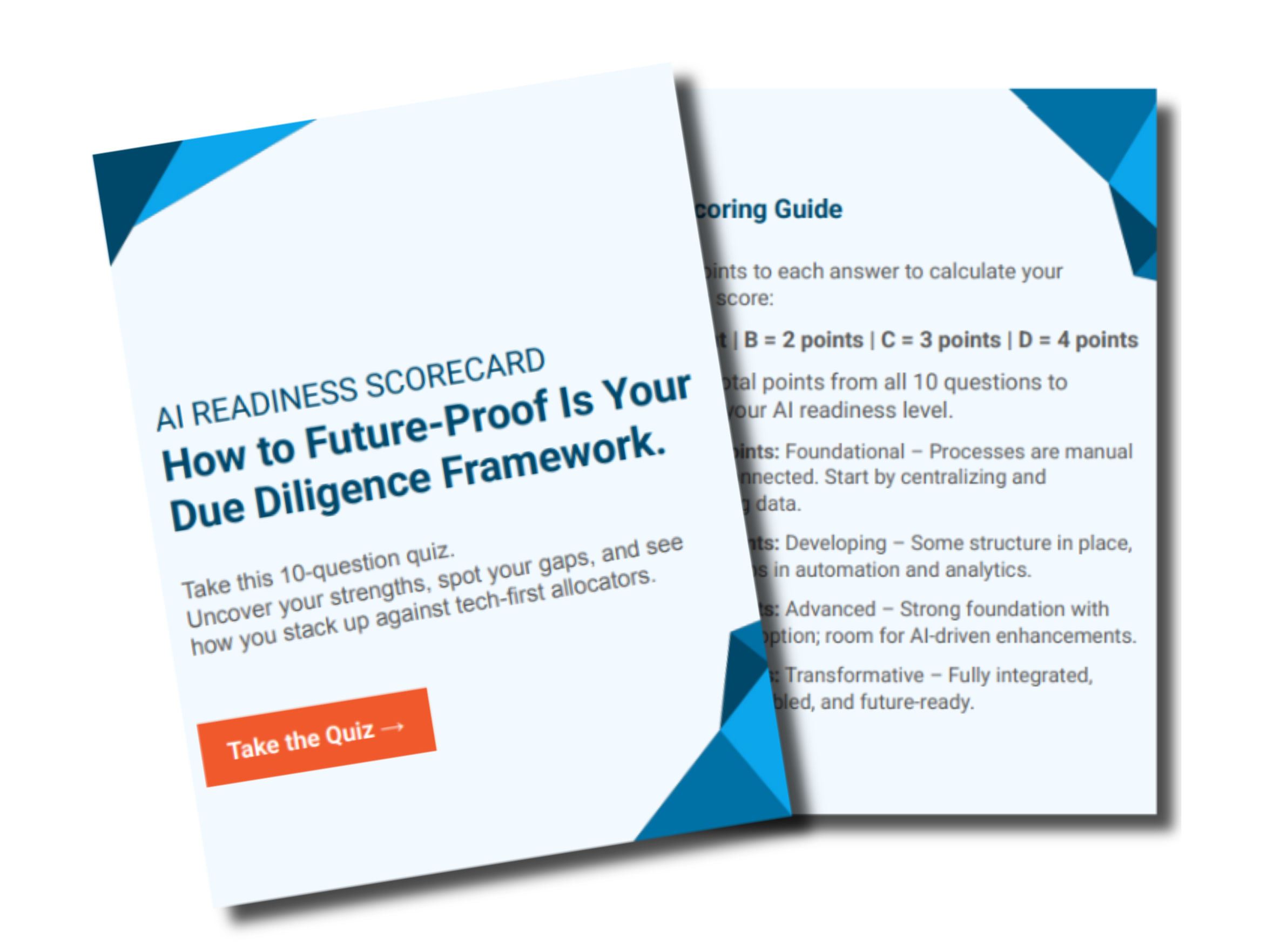 AI Data Adoption Path for Allocators Scorecard