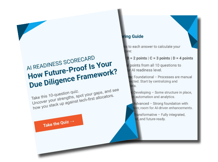 AI Data Adoption Path for Allocators Scorecard