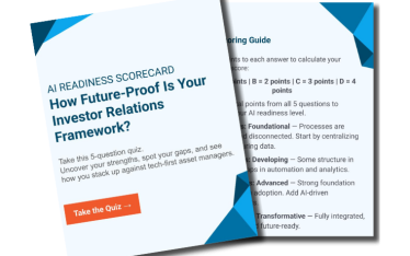 DiligenceVault AI Readiness Scorecard for Asset Managers