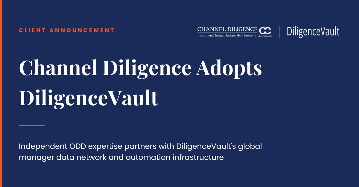 Channel Diligence Partners with DiligenceVault